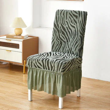 Premium Zebra Velvet Chair Cover