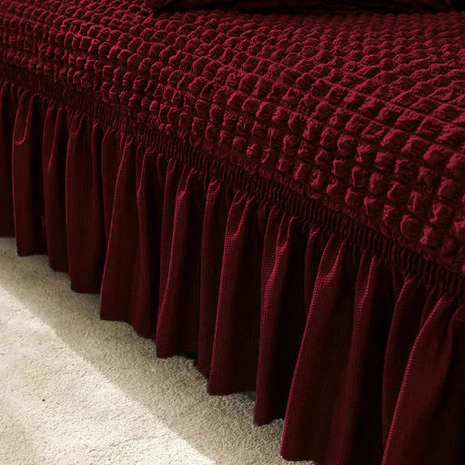 Turkish Bubble Sofa Covers-Maroon