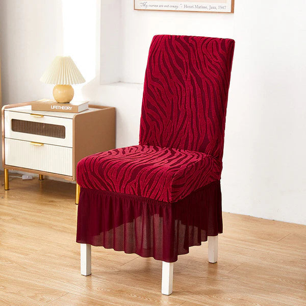 Premium Zebra Velvet Chair Cover