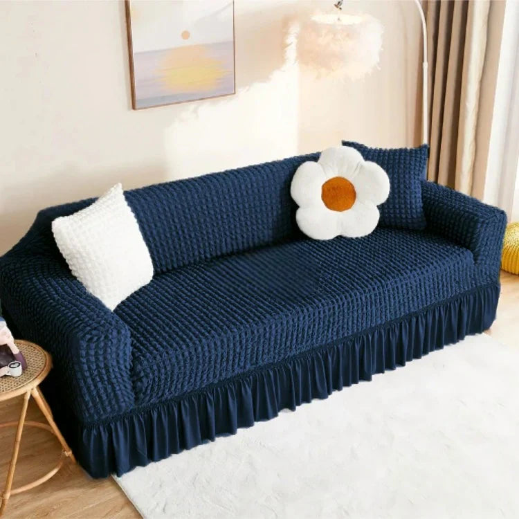 Turkish Bubble Sofa Covers-Blue