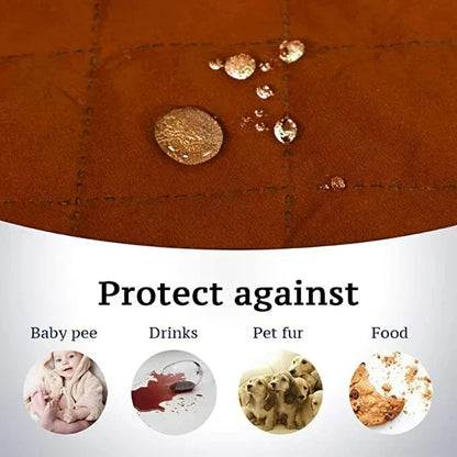 100% Waterproof Quilted Sofa Covers-Copper