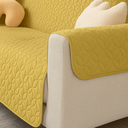 Ultrasonic Quilted Sofa Covers-Yellow