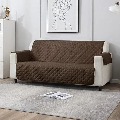 Ultrasonic Quilted Sofa Covers-Chocolate