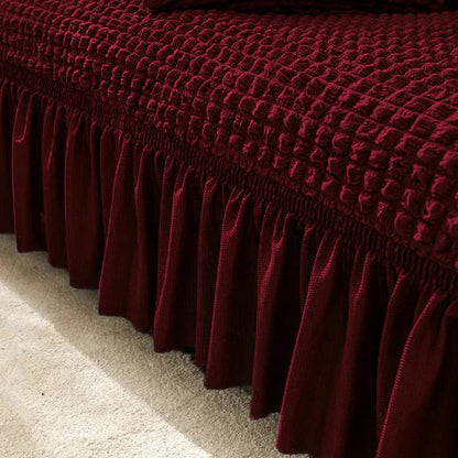 Turkish Bubble Sofa Covers-Maroon